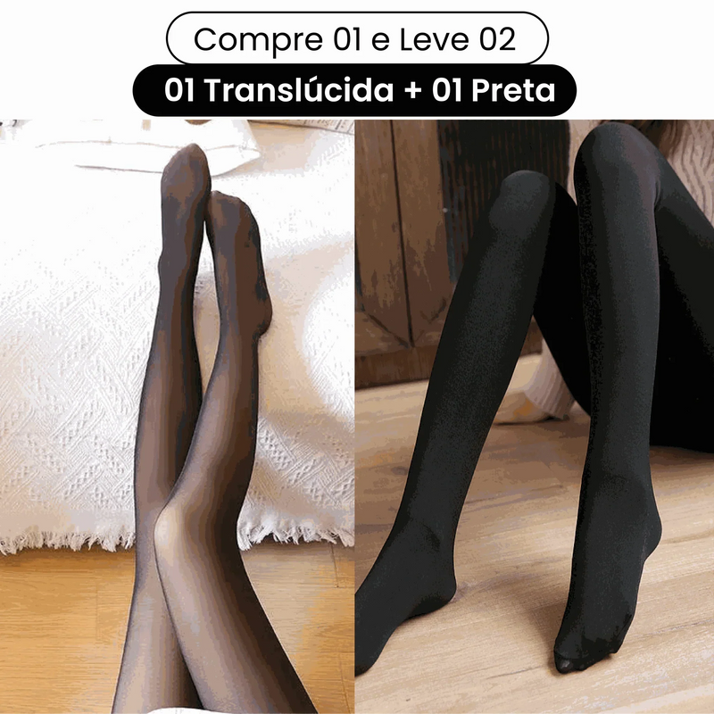 Meia Calça com Lã 70D Térmica - Compre 1 Leve 2