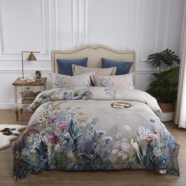 Conjunto Roupas de Cama Luxurier 4 Peças em 100% Algodão Egípcio 600 Fios